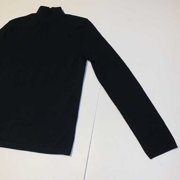 Akris Punto Black Wool Mock Neck Sweater - Women’s Size 10 - Picture 7 of 10